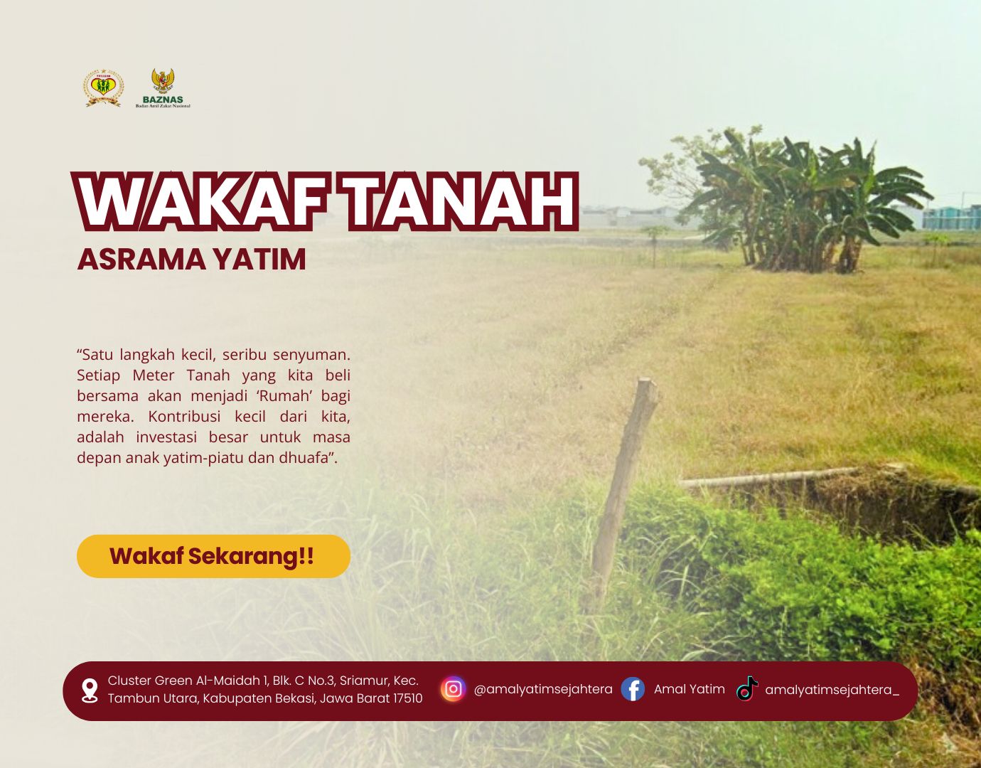 Wakaf Lahan Asrama Yatim